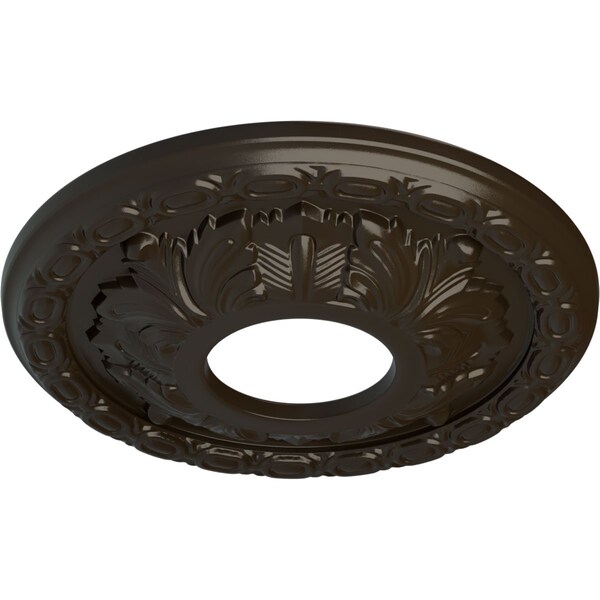 Leaf Ceiling Medallion (Fits Canopies Up To 4 3/4), 11 3/8OD X 3 5/8ID X 1 1/8P